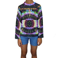 Social Media Rave Apparel Kids  Long Sleeve Swimwear by TheExistenceOfNeon2018