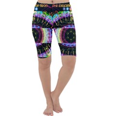 Social Media Rave Apparel Cropped Leggings  by TheExistenceOfNeon2018
