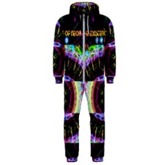 Social Media Rave Apparel Hooded Jumpsuit (men)  by TheExistenceOfNeon2018