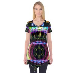 The Existence Of Neon Short Sleeve Tunic 