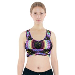 The Existence Of Neon Sports Bra With Pocket by TheExistenceOfNeon2018