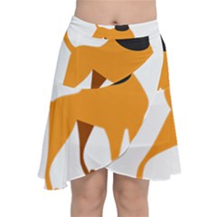 Stub Illustration Cute Animal Dog Chiffon Wrap by Nexatart