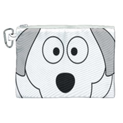 Animal Cartoon Colour Dog Canvas Cosmetic Bag (xl)