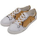 Dog Brown Pet Animal Tail Eskimo Women s Low Top Canvas Sneakers View2