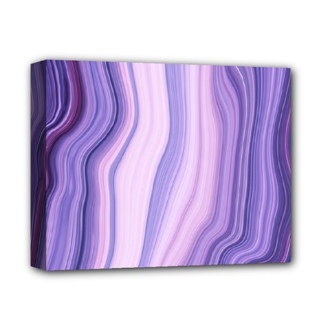 Marbled Ultra Violet Deluxe Canvas 14  X 11  by NouveauDesign