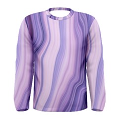 Marbled Ultra Violet Men s Long Sleeve Tee by NouveauDesign