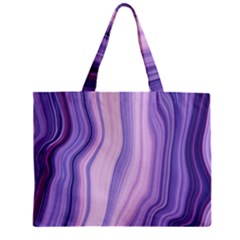 Marbled Ultra Violet Zipper Mini Tote Bag by NouveauDesign