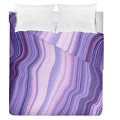 Marbled Ultra Violet Duvet Cover Double Side (queen Size) by NouveauDesign