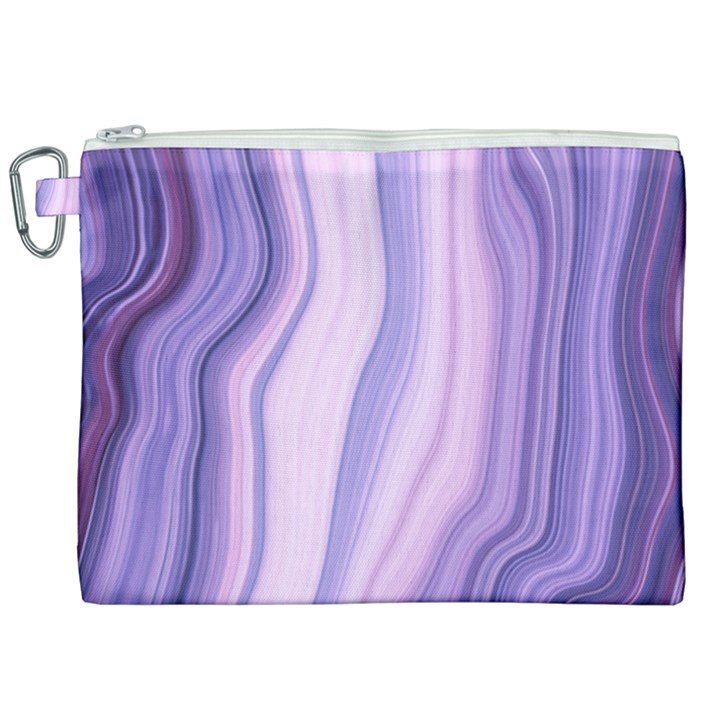 marbled ultra violet Canvas Cosmetic Bag (XXL)
