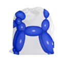 Poodle Dog Balloon Animal Clown Drawstring Pouches (XXL) View1