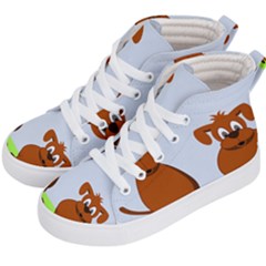 Animals Dogs Mutts Dog Pets Kid s Hi-top Skate Sneakers