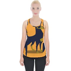 Illustration Silhouette Art Mammals Piece Up Tank Top