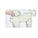 Poodle Dog Breed Cute Adorable Canvas Cosmetic Bag (Medium) View2