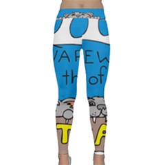 Cat Print Paw Pet Animal Claws Classic Yoga Leggings by Nexatart