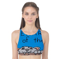 Cat Print Paw Pet Animal Claws Tank Bikini Top by Nexatart
