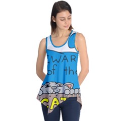 Cat Print Paw Pet Animal Claws Sleeveless Tunic by Nexatart