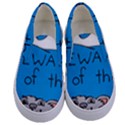 Cat Print Paw Pet Animal Claws Kids  Canvas Slip Ons View1