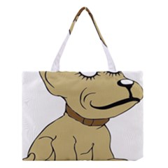 Dog Cute Sitting Puppy Pet Medium Tote Bag by Nexatart