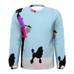 Woman Girl Lady Female Young Men s Long Sleeve Tee by Nexatart