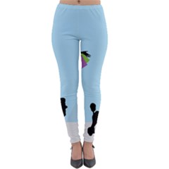 Woman Girl Lady Female Young Lightweight Velour Leggings by Nexatart