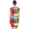 Dinosaur Dino Baby Dino Lizard Capsleeve Drawstring Dress  View2