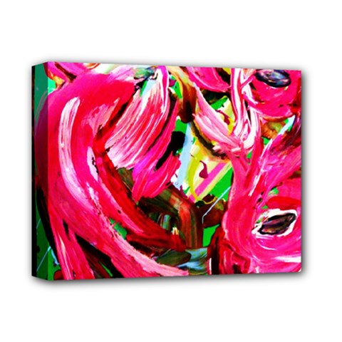 Flamingo   Child Of Dawn 5 Deluxe Canvas 14  X 11  by bestdesignintheworld