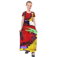 Balboa   Island On A Sand 19 Kids  Short Sleeve Maxi Dress by bestdesignintheworld