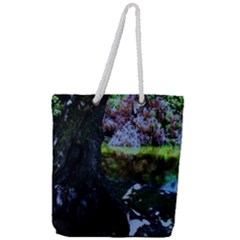 Hot Day In Dallas 32 Full Print Rope Handle Tote (large)