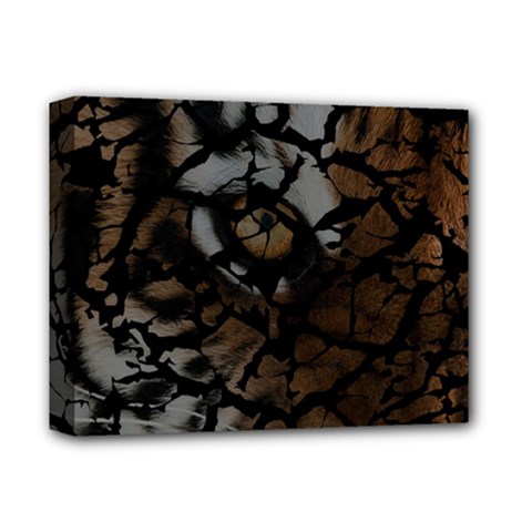 Earth Texture Tiger Shades Deluxe Canvas 14  X 11  by LoolyElzayat