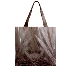 Cut Crystal Zipper Grocery Tote Bag