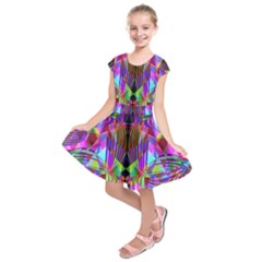 Geometric Kids  Short Sleeve Dress