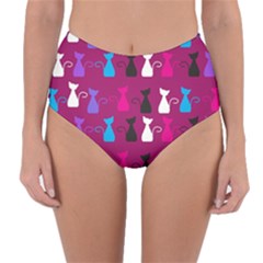 Cats Reversible High-waist Bikini Bottoms by luizavictorya72