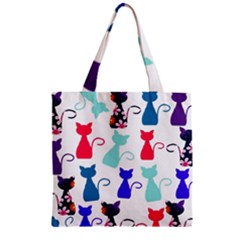 Cats Zipper Grocery Tote Bag by luizavictorya72