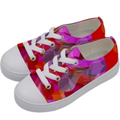 Abstract Kids  Low Top Canvas Sneakers by luizavictorya72