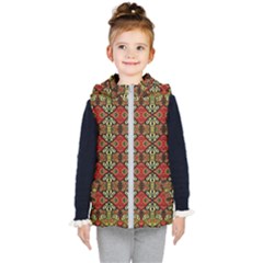 Artwork By Patrick-colorful-49 Kid s Hooded Puffer Vest by ArtworkByPatrick