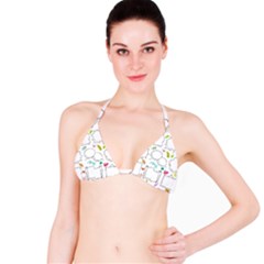 Set Chalk Out Chitchat Scribble Bikini Top by Nexatart