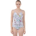 Set Chalk Out Chitchat Scribble Cut Out Top Tankini Set View1