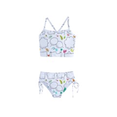 Set Chalk Out Chitchat Scribble Girls  Tankini Swimsuit by Nexatart