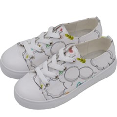 Set Chalk Out Chitchat Scribble Kids  Low Top Canvas Sneakers by Nexatart