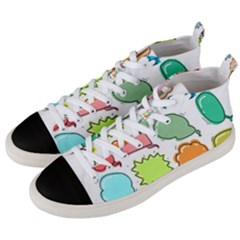 Set Collection Balloon Image Men s Mid-top Canvas Sneakers by Nexatart