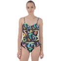 Repetition Seamless Child Sketch Sweetheart Tankini Set View1