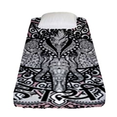 Ornate Hindu Elephant  Fitted Sheet (single Size) by Valentinaart