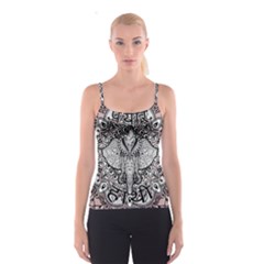 Ornate Hindu Elephant  Spaghetti Strap Top by Valentinaart