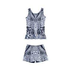 Ornate Hindu Elephant  Kid s Boyleg Swimsuit