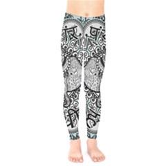 Ornate Hindu Elephant  Kids  Legging by Valentinaart