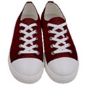 Red Lizard Leather Print Women s Low Top Canvas Sneakers View1