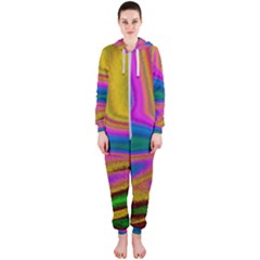 Colorful Waves Hooded Jumpsuit (ladies)  by LoolyElzayat