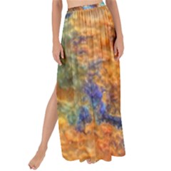 Blue Brown  Texture                                     Maxi Chiffon Tie-up Sarong