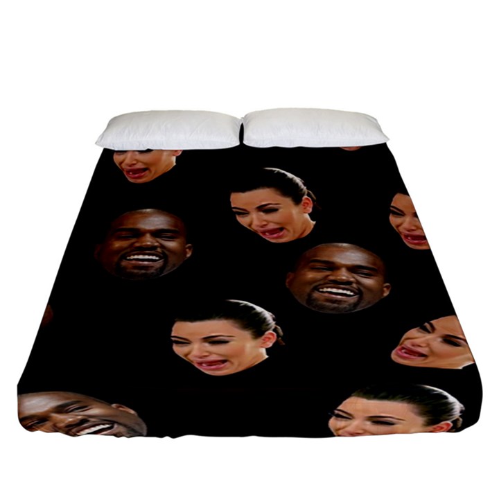 Crying Kim Kardashian Fitted Sheet (King Size)