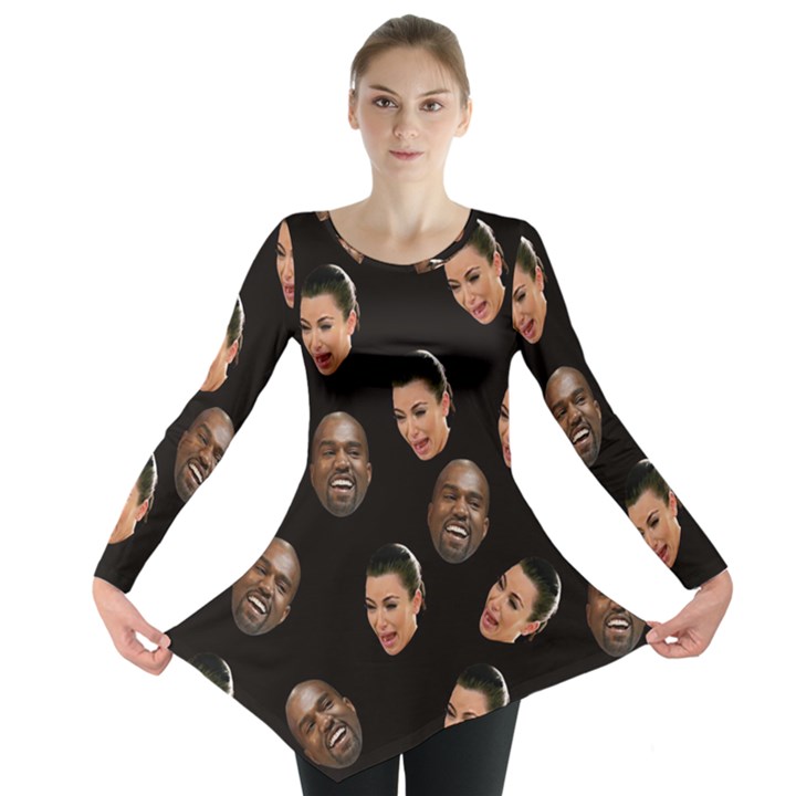 Crying Kim Kardashian Long Sleeve Tunic 